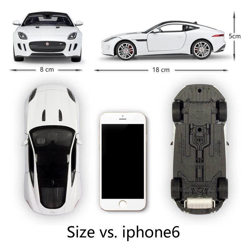 Модель автомобиля WELLY под давлением в масштабе 1:24 JAGUAR F Type Coupe гоночный автомобиль