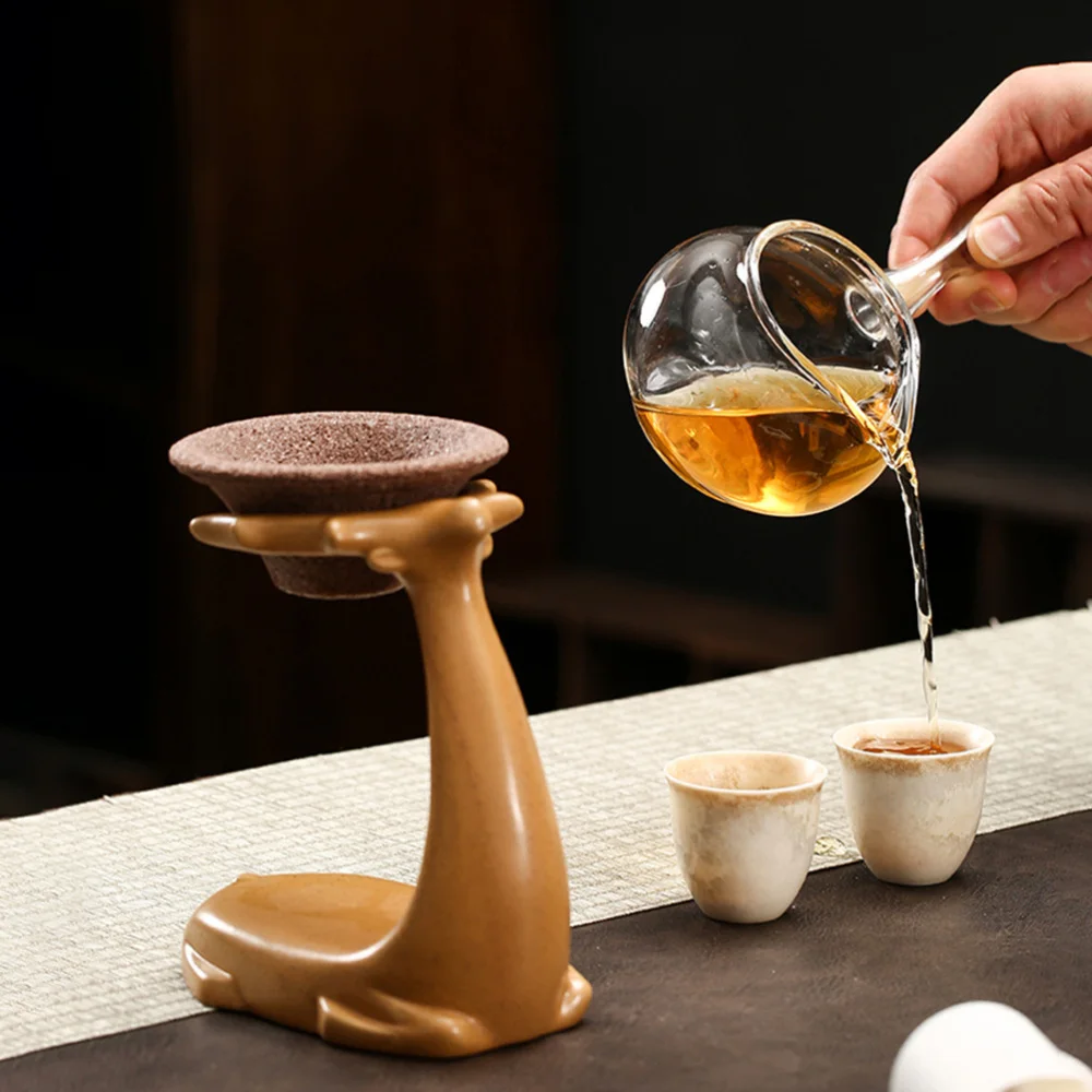 

1 Set Creative Tea Strainer Tea Residue Filter Rack Teaware Accessories