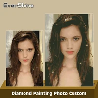 evershine diy diamond painting photos custom 5d diamond embroidery full squareround mosaic make your own picture of rhinestone