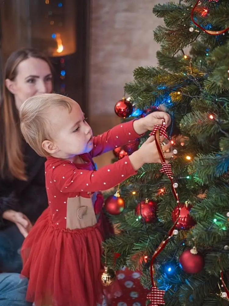 Рождество ручной работы пятиконечная звезда цепь лента для заворачивания
