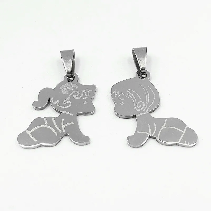 1 пара подвесок из нержавеющей стали для маленьких девочек/мальчиков diy