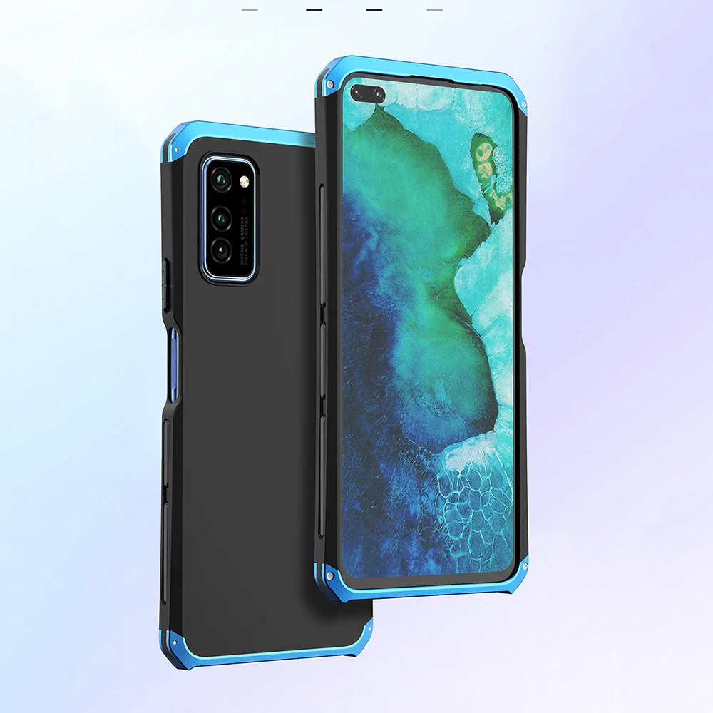 Противоударная металлическая рамка пластиковая задняя пластина для Huawei Honor V30