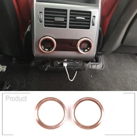 2pcs for range rover vogue 2018 for land range rover sport 2018 aluminum alloy car rear air conditioning volume knobs ring trim