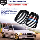Передняя решетка радиатора Racing M Performance Style решетка подходит для BMW E46 3 серии 4 Двери Седан 1998 1999 2000 2001 автомобильные аксессуары