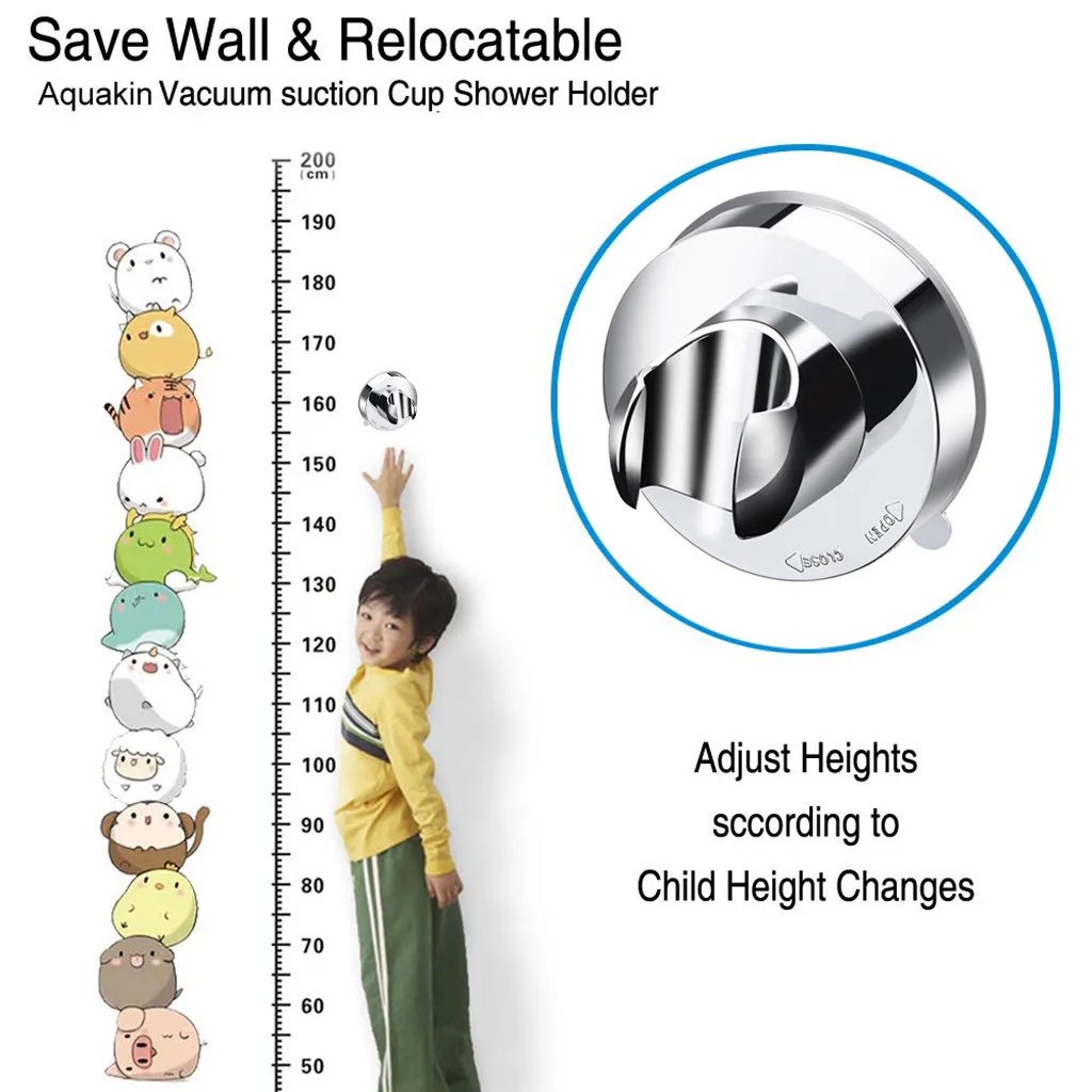 Настенный держатель для душевой лейки с присоской 30 # 2 шт. | Обустройство дома