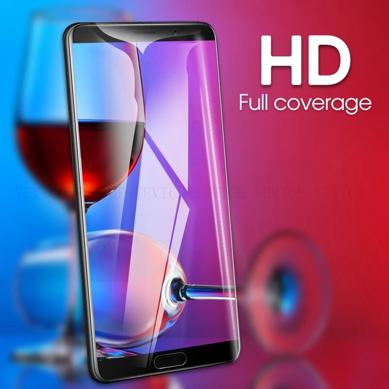 Ультра тонкое полное покрытие стекло для huawei P20 Pro P10 P9 Lite Mini mate закаленное Honor 9 10