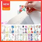 30 шт.компл. красивые закладки для книг с цветами, разделение книг, свежие принадлежности, маленькие офисные страницы, закладки, бумажные закладки Sc J2T6