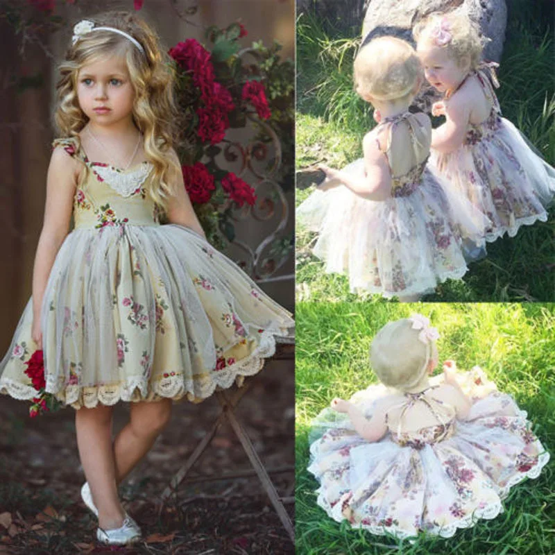 

Babyinstar Princess Dress Girls Summer Dress For Girls Costume Lace Cotton Costume Sleeveless Kids Girl Party Wedding Dress 2021