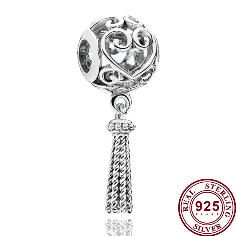 

100% 925 Sterling Silver Bead Magic Fringes And Love Beads Fit Pandora Women Bracelet & Necklace Diy Jewelry