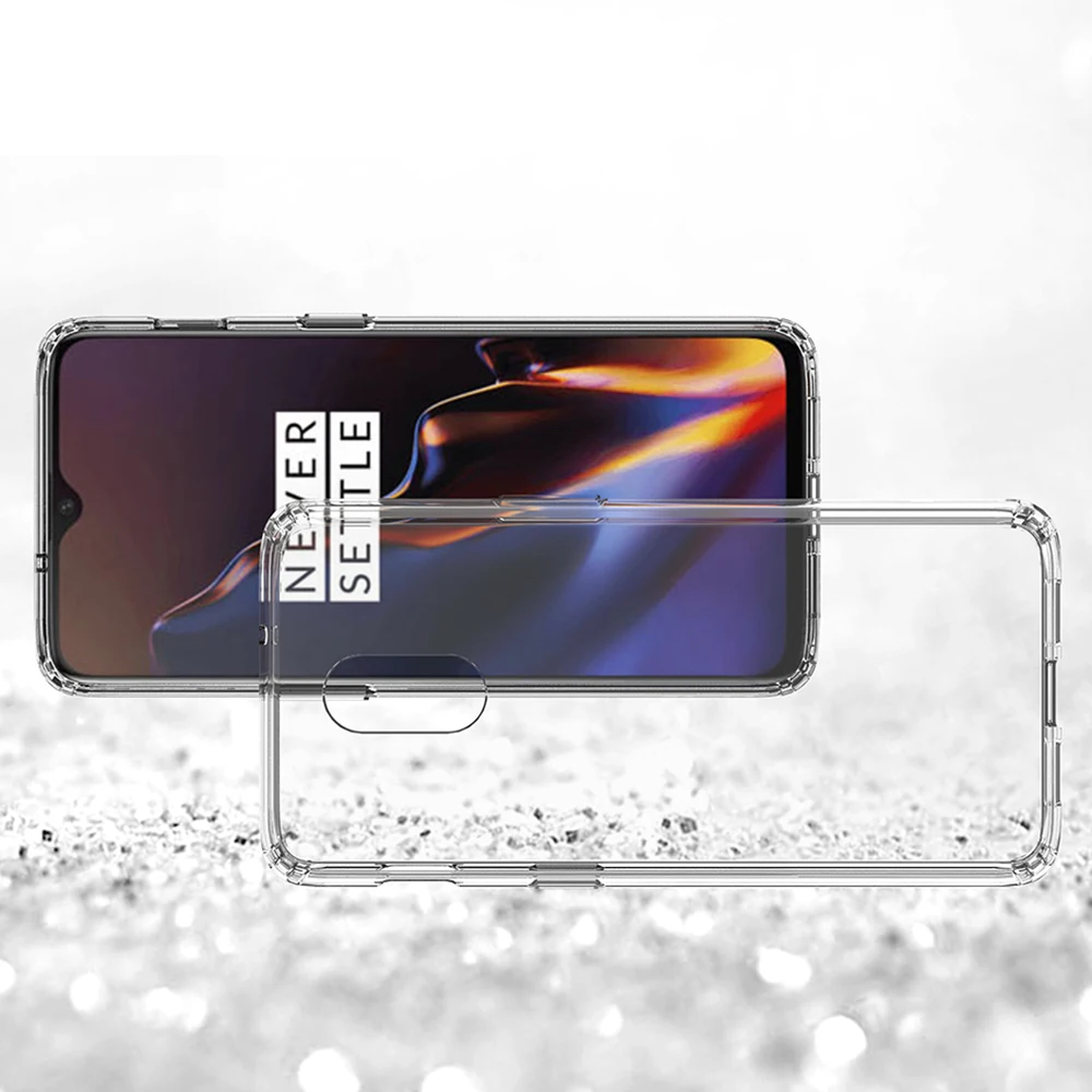 Для OnePlus 6 Чехол 7 Pro 7T 6t 5T ударопрочный чехол для 7T Pro кристально прозрачный жесткий чехол для задней панели телефона 1+ 7 5t