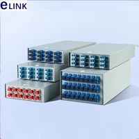 12 ports ftth metal box terminal box include lc sc fc st pigtailadapter fiber optic patch panel sm elink 1 0mm thickened