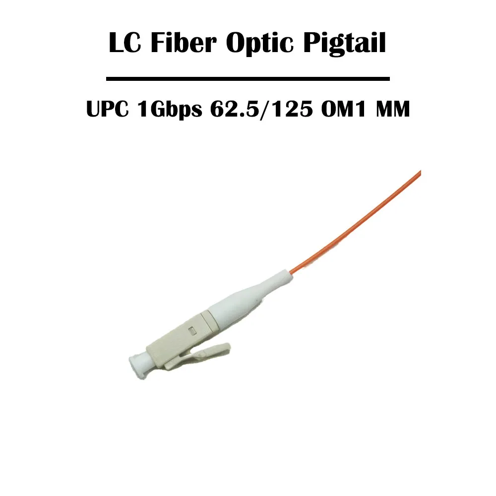100 шт./лот 1 0 м LC UPC/APC SM одномодовый мм многомодовый волоконно-оптический Pigtail Simplex 9