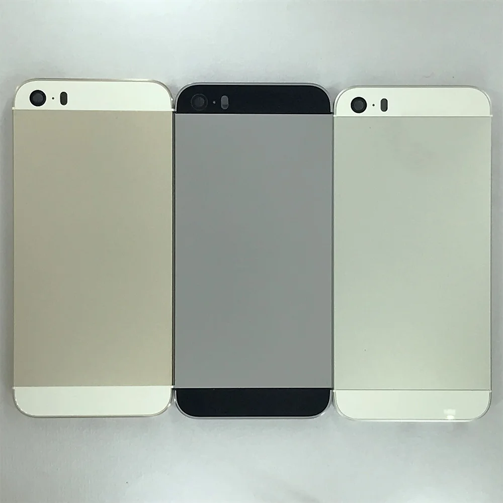 Задняя крышка для iPhone 4, 4G, 4S, 5, 5G, 5S, SE, чехол для мобильного телефона, металлическая крышка, задний Чехол, запасная деталь для обслуживания