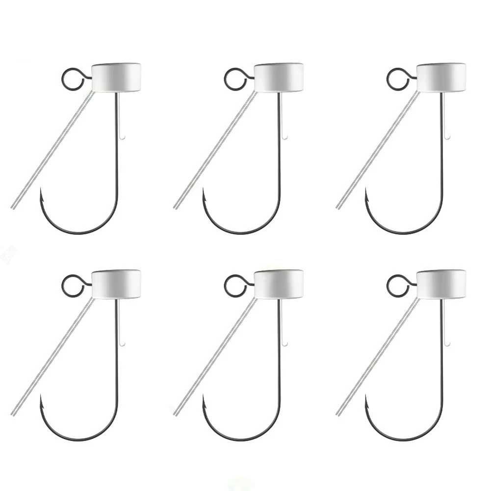 

6pcs Mushroom Jig Heads Hook for Soft Bait Fishing Hooks Barbed Fishooks for Bass Fishing Tackle Accessories Tool