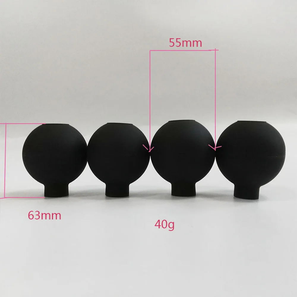 

1 Set of 4pcs Vacuum Cupping Cups Back Body Massager Household Suction Vacuum Can (Brown)