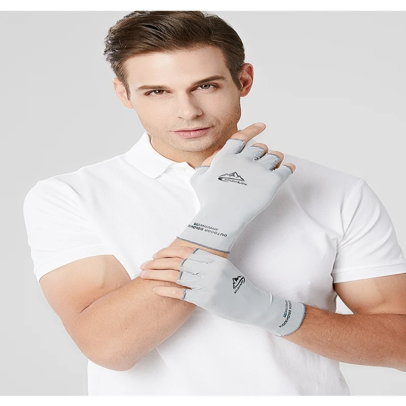 

Half Finger Cycling Gloves Gel Anti-slip Sports Racing Bicycle Breathable Sunscreen Gloves Fishing Gloves Sportswear