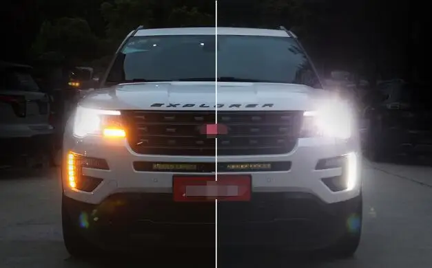 Дневные ходовые огни для Ford Explorer 2016 2017 Светодиодные Автомобильные дневные 12 В