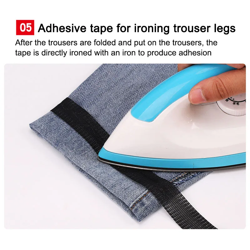 2M 1Pack for Pant Edge Tape Cloth Clothing Patch Paste Shorten Pants Tool DIY Iron Self-adhesive Repair Hem Sewing Accessory | Дом и сад