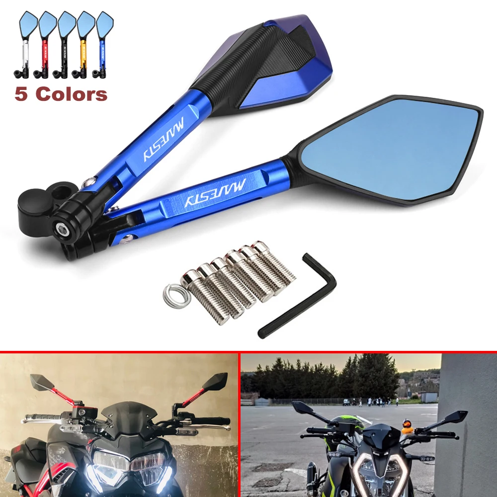 

Новое алюминиевое зеркало заднего вида для мотоциклов 2 шт. для YAMAHA Majesty 400 Majesty400 2004-2011 2005 2006 2007 2008 2009