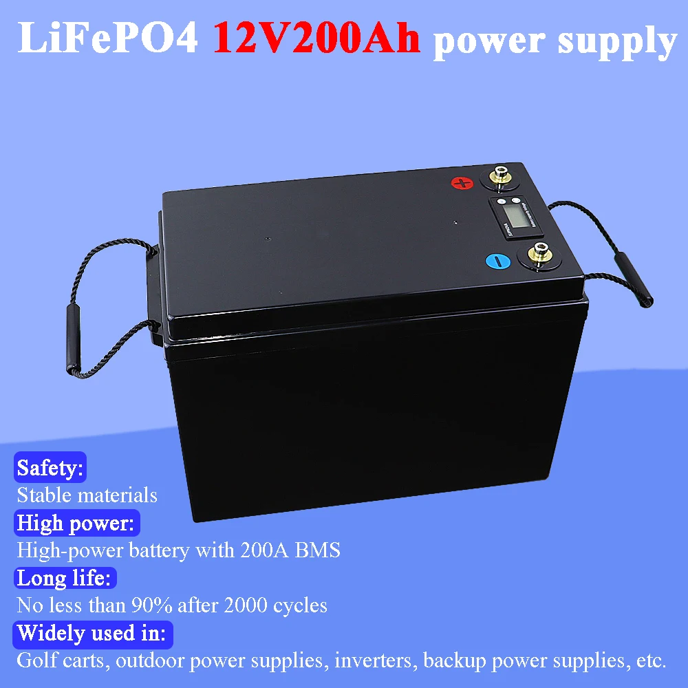 

Land Voyager 12v 200Ah High safety good discharge Lifepo4 lithium battery pack 12.8v battery electric bike for electric bike