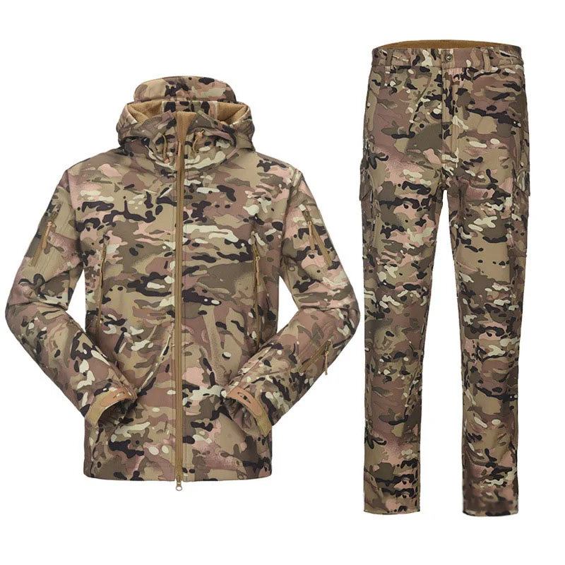 Тактическая мужская одежда TAD мягкая кожа акулы Женская водонепроницаемая