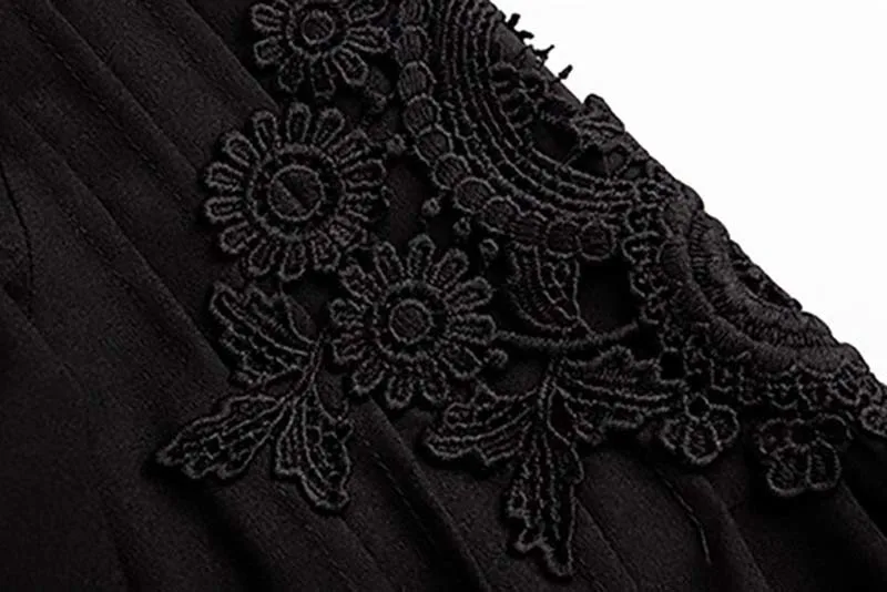

SISPELL Patchwork Lace For Female Blouse Shirt Stand Collar Lanter Sleeve Loose Womne's Vintage Shirts Fashion Autumn 2020 Style
