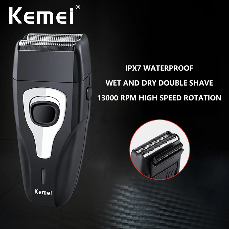 Máquina de Lavar Kemei Barbeador Elétrico Duplo Reciprocating Corpo Inteiro Portátil Aparador Limpeza Facial Km-1103