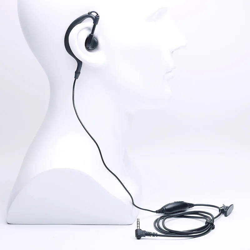 oppxun 2 pin headphones mic 3 5mm 1 pin y plug earpiece for vertex vx160 vx 168 vx 5r yaesu ft 50r ft 60r ft 250r walkie talkie free global shipping