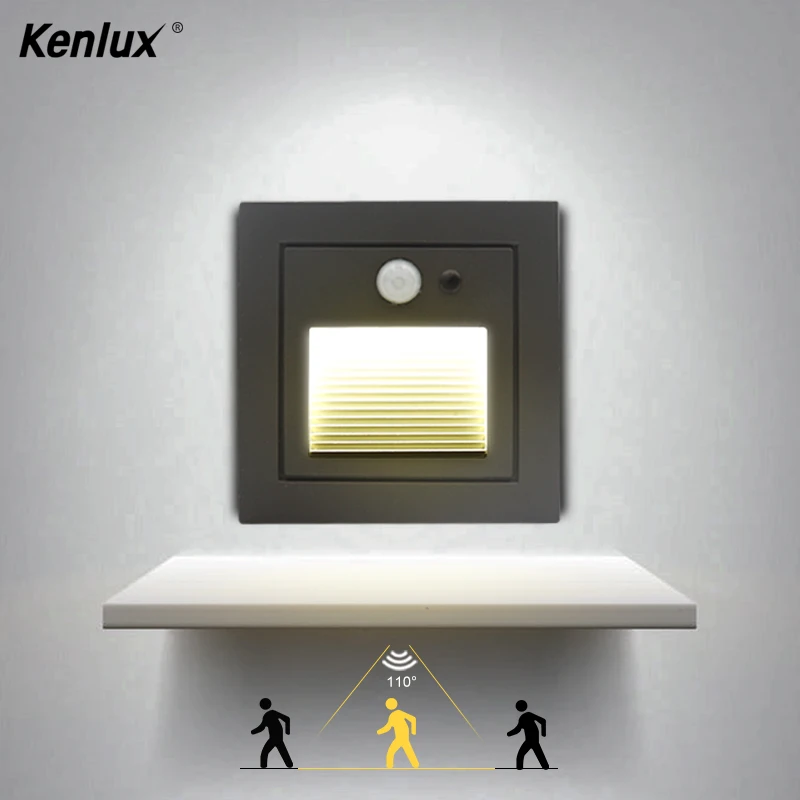 Светодиодный настенный светильник с пассивным инфракрасным датчиком движения 3