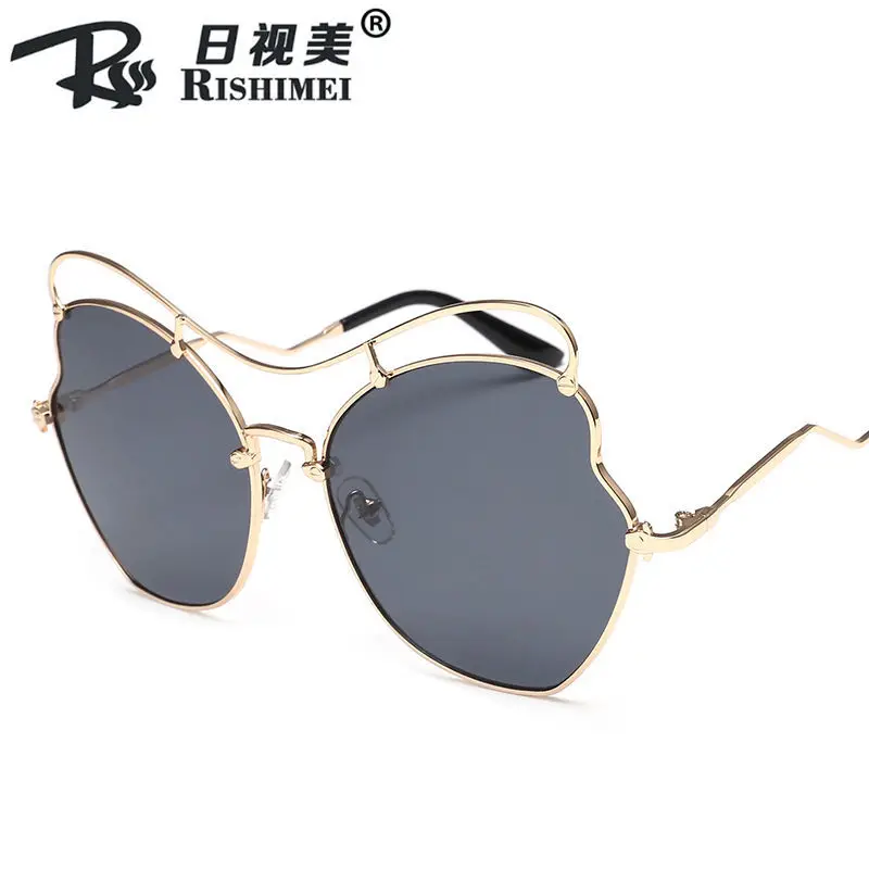 2020 новый стиль крутые женские солнцезащитные очки в форме бабочки Сердце Ретро