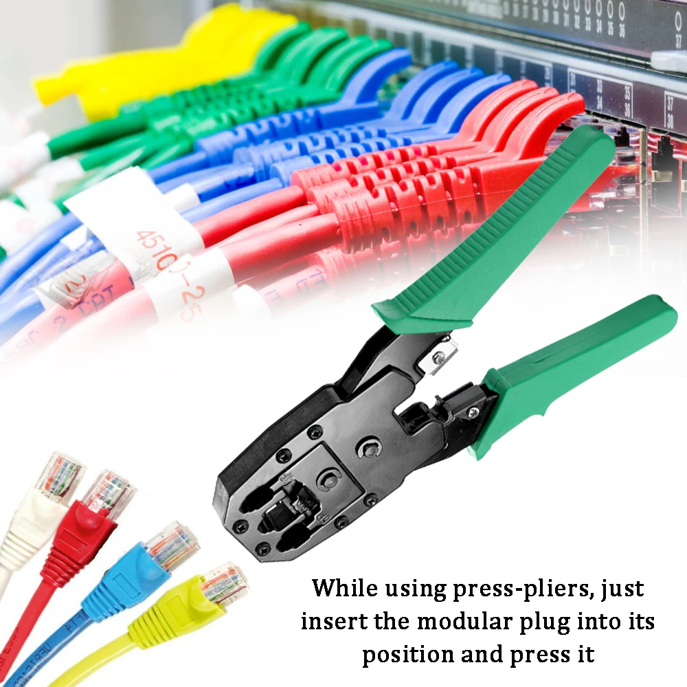 Cable-Tester Connector-Plug Crimper Network Wire-Stripper Ethernet-Lan-Kit Cat5e Rj45 | Мобильные телефоны и аксессуары