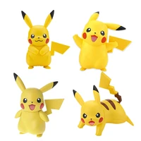 tomy pokemon action figure assembly model pikachu electric mouse fighting rare movable doll toy