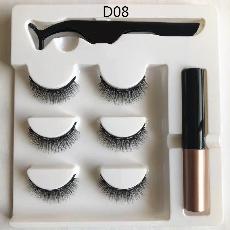 

Makeup Magnetic Eyeliner Magnetic Eyeliner False Eyelashes Set Magnetic Lashes 3 Pairs 17styles