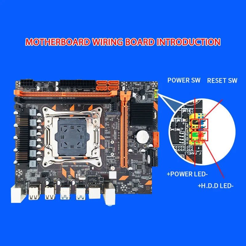 Verkauf X99 CPU Motherboard Xeon E5 2678 V3 I7 LGA 2011-3 DDR3 1866/1600/1333Mhz Micro-ATX Dual Kanal Desktop Mainboard USB SATA 3,0