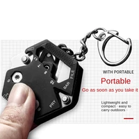 outdoor multifunctional portable folding stainless steel emergency tool mini keychain fruit knife bottle opener screwdriver