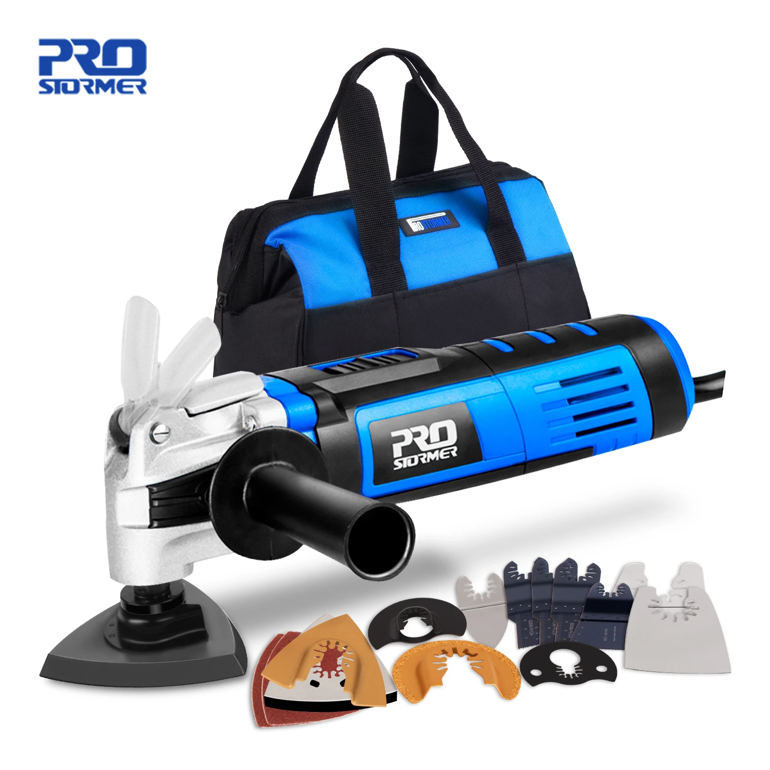 

Multifunction Oscillating Tool Kit Multi-Tool Variable Speed Electric Trimmer Saw Power Tool Saw Accessories by PROSTORMER
