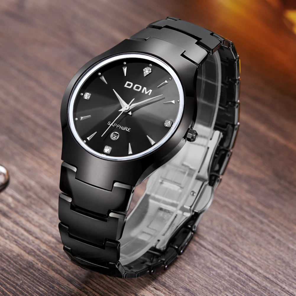 Муж DOM бренд хит продаж Классические брелок вольфрамная сталь Ремешок сапфировое