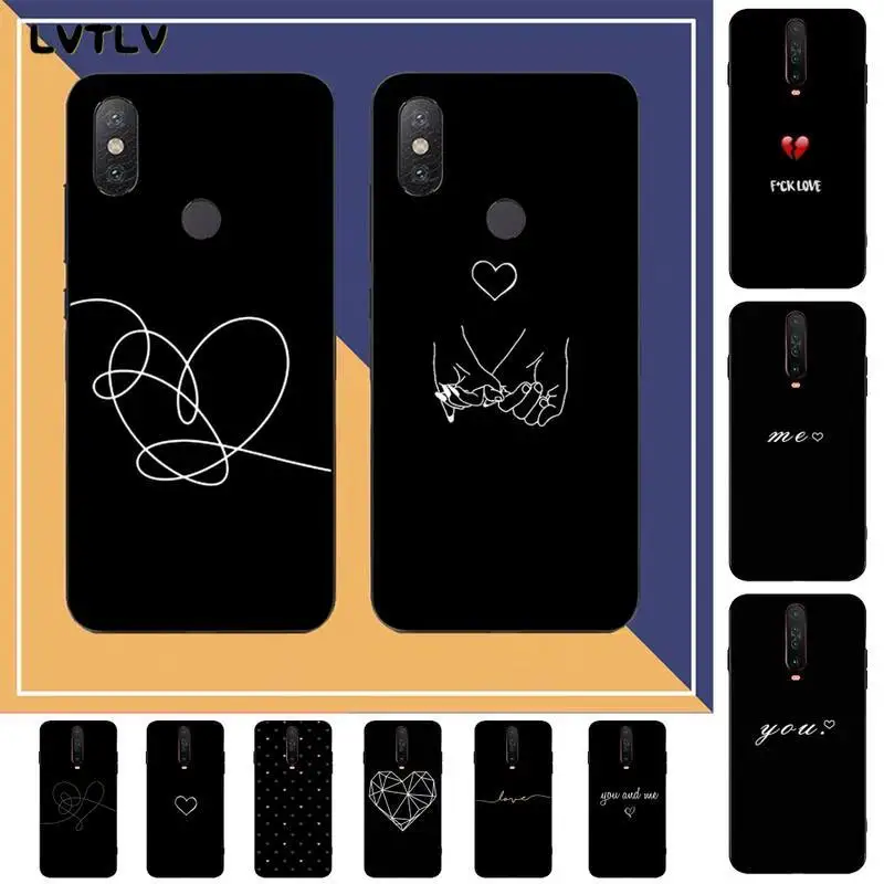 LVTLV жесткий чехол с сердечками для телефона RedMi note 9 4 5 6 7 5a 8 pro max 4X 5A 8T|Бамперы| |