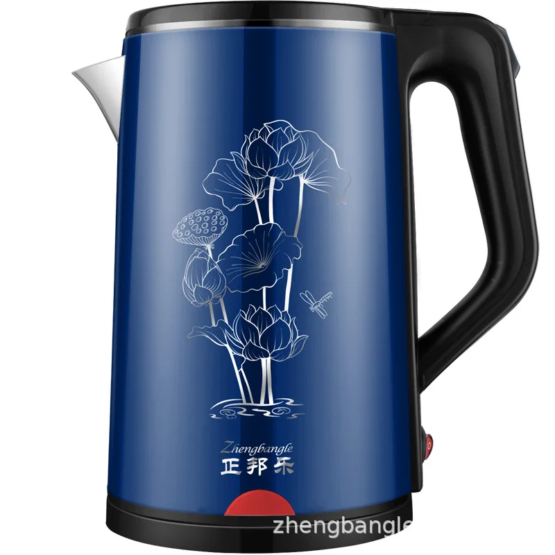 Котел для горячей воды электрический чайник кувшин из нержавеющей стали черный