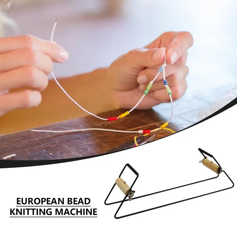 

Stainless Steel Beading Loom Weaving Kit DIY Crafts Jewelry Loom for Make Necklace Bracelet Knitting Machine Educational Toys