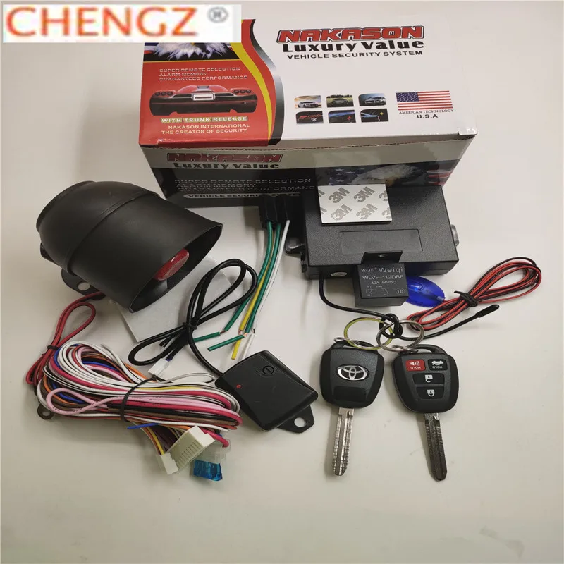 Автомобильная сигнализация с блокировкой дверей центральный комплект для