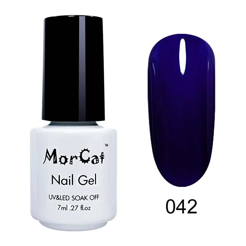 MorCat Гель-лак для ногтей 7 мл флуоресцентный Цветной Гель-лак Soak Off неоновый лак для ногтей лак для нейл-арта Vernis полуперманентный УФ - Цвет: 042