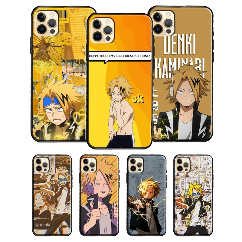 Denki Kaminari My Hero Academia For iPhone 13 12 Pro Max Mini Cover Phone Case For iPhone 11 14 Pro Max XS X XR 7 8 Plus SE