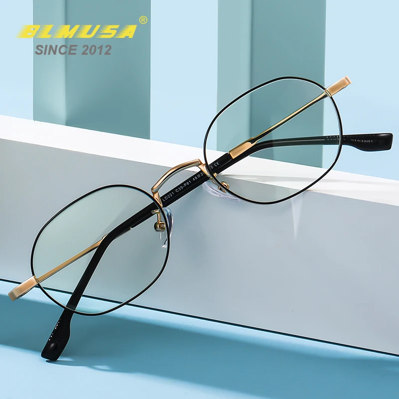 

CLLOIO New Men's Retro Optical Glasses Frame Anti Blue Light Glasses Men Casual Eyewear Vintage Prescription Eye Glasses for Men