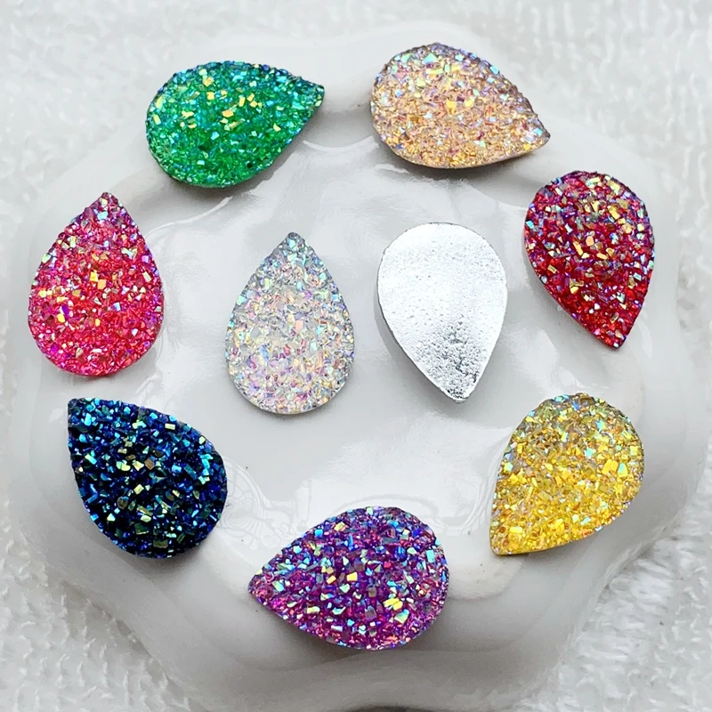 Кабошон с плоским основанием 12 х17 мм 60 шт.|Стразы| |