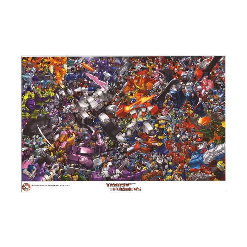 

Transformers Giant Limited Collector's Edition 20th Anniversary Out of Print Commemorative Poster Children's Gift