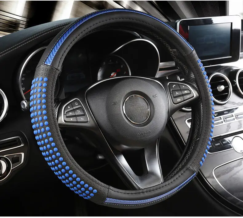 

Carbon fiber non-slip high quality universal fashion car steering wheel cover