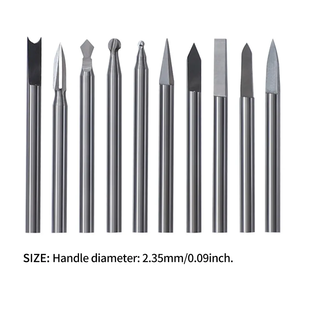 10 шт высокое Скорость Сталь оливковое вырезка Ножи гравировка скульптура зубило