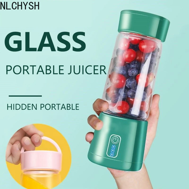 

400ML Mini Portable Blender Food Processor Household Portables Smoothie Blenders Hand Food Mixer Juicer Cooking Home Appliances