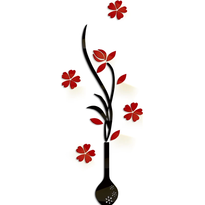 Акриловые зеркальные 3D наклейки на стену с кристаллами заказ для гостиной фона